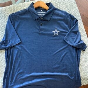 Tommy Bahama Cowboys Navy Polo Shirt with Star Logo